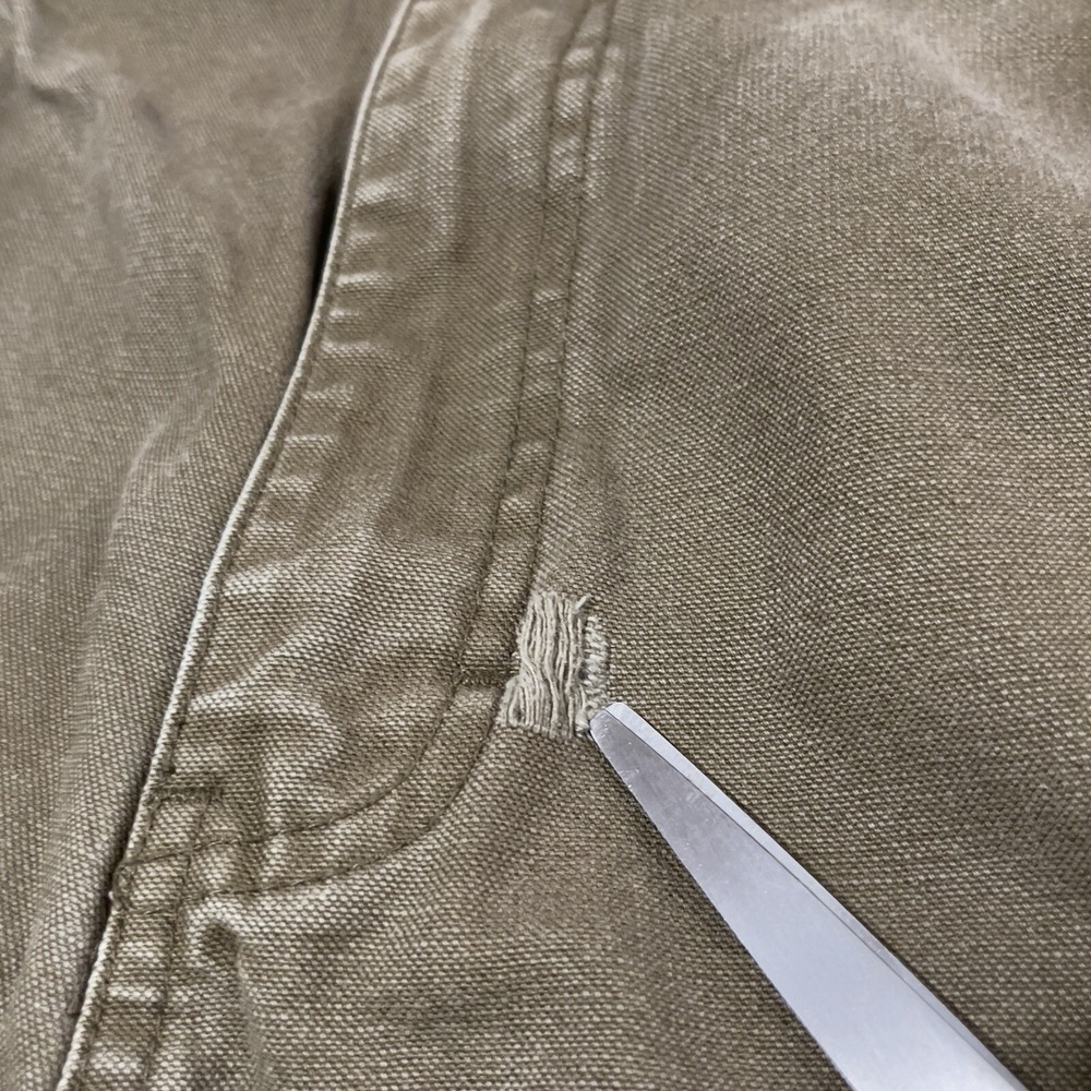 Cabelas Brush Guard Pants Men‎ 33x32 Brown Canvas Nylon Hunting Fishing Workwear - Picture 9 of 16